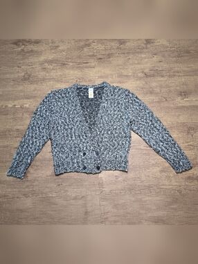 St Michael Aitaurechite knit button sweater cardigan Women Size XL UK 16 Vtg